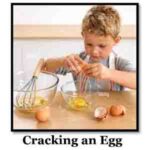cracking an egg-montessori activities for 4 year olds
