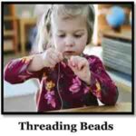 threading beads-montessori activities for 4 year olds