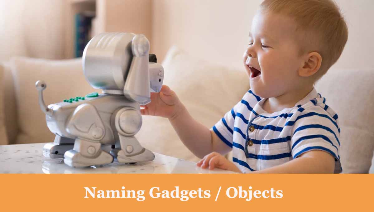 Naming Gadgets and Objects montessori activities
