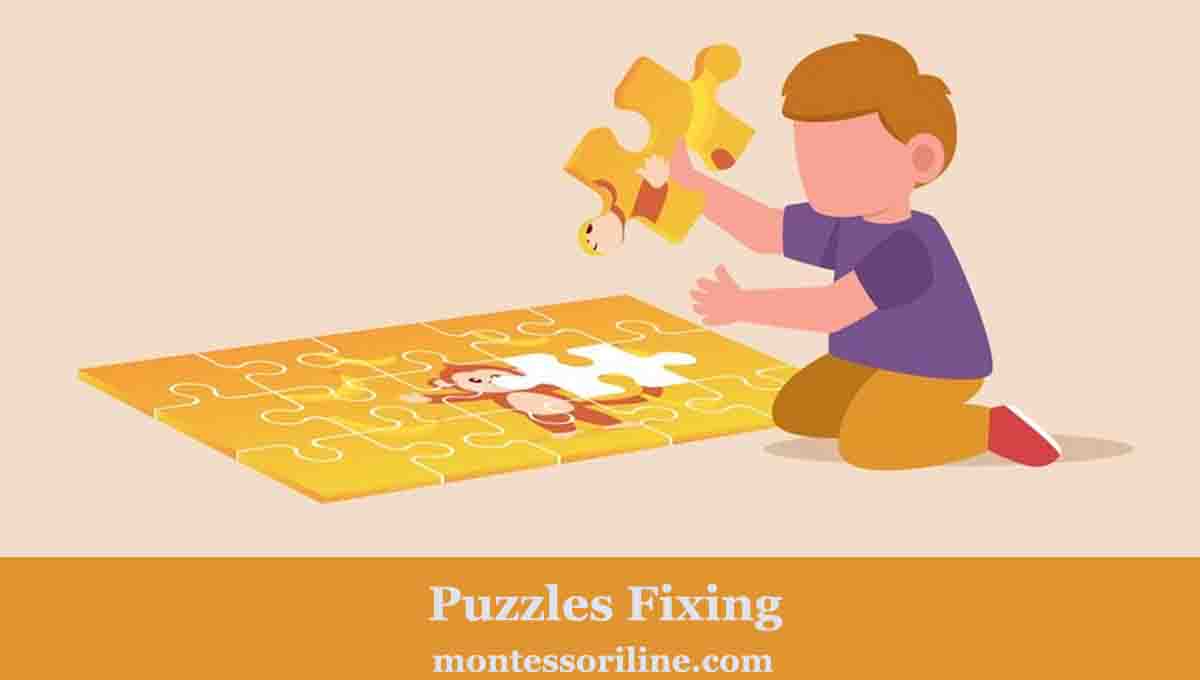 Puzzles Fixing montessori activity