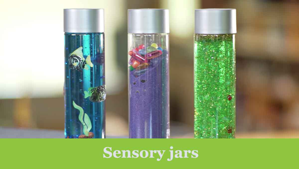 Sensory jars is sensorial activities for babies