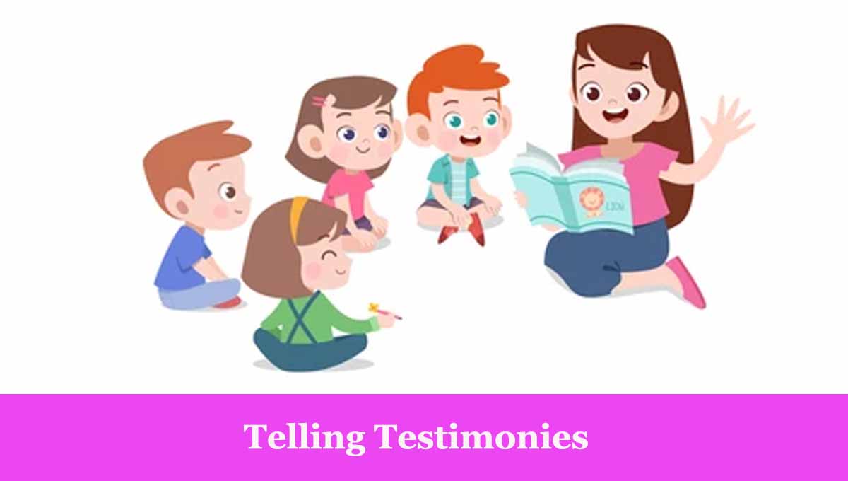 montessori activity Telling Testimonies 