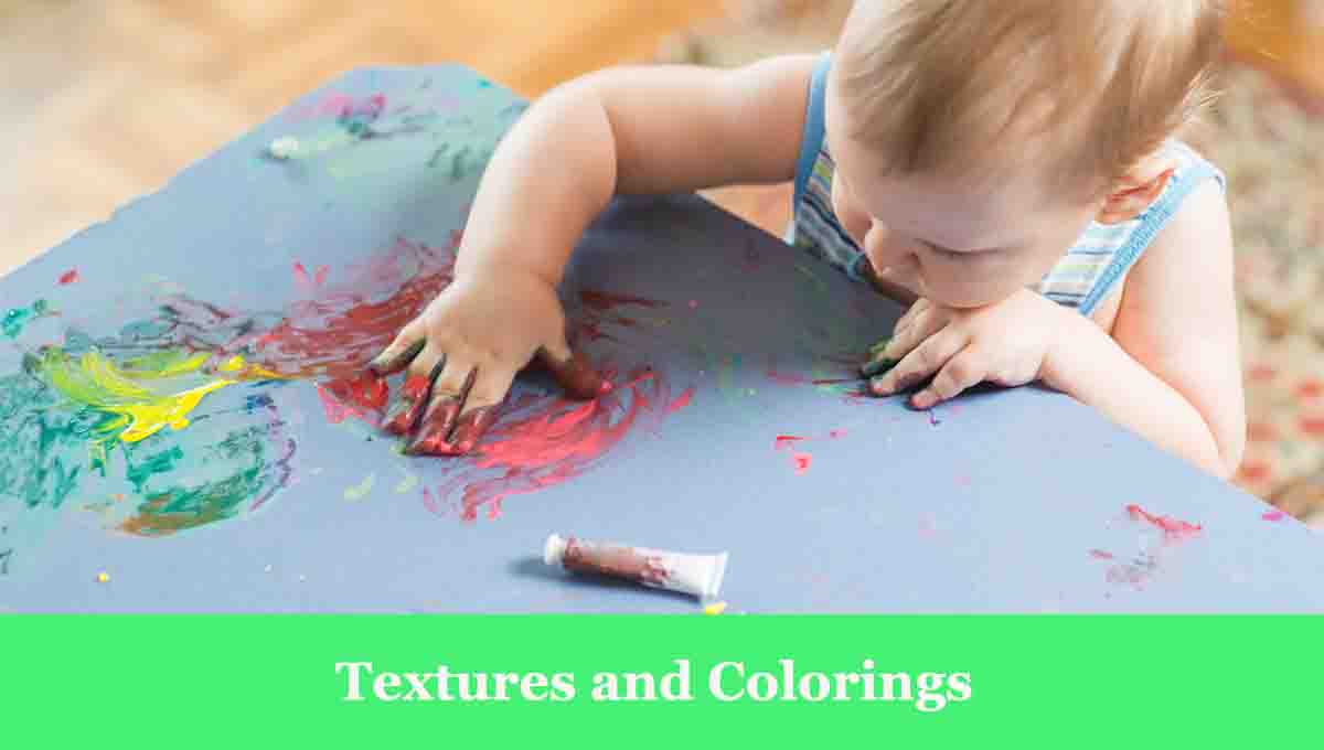 Textures and Colorings montessori activities