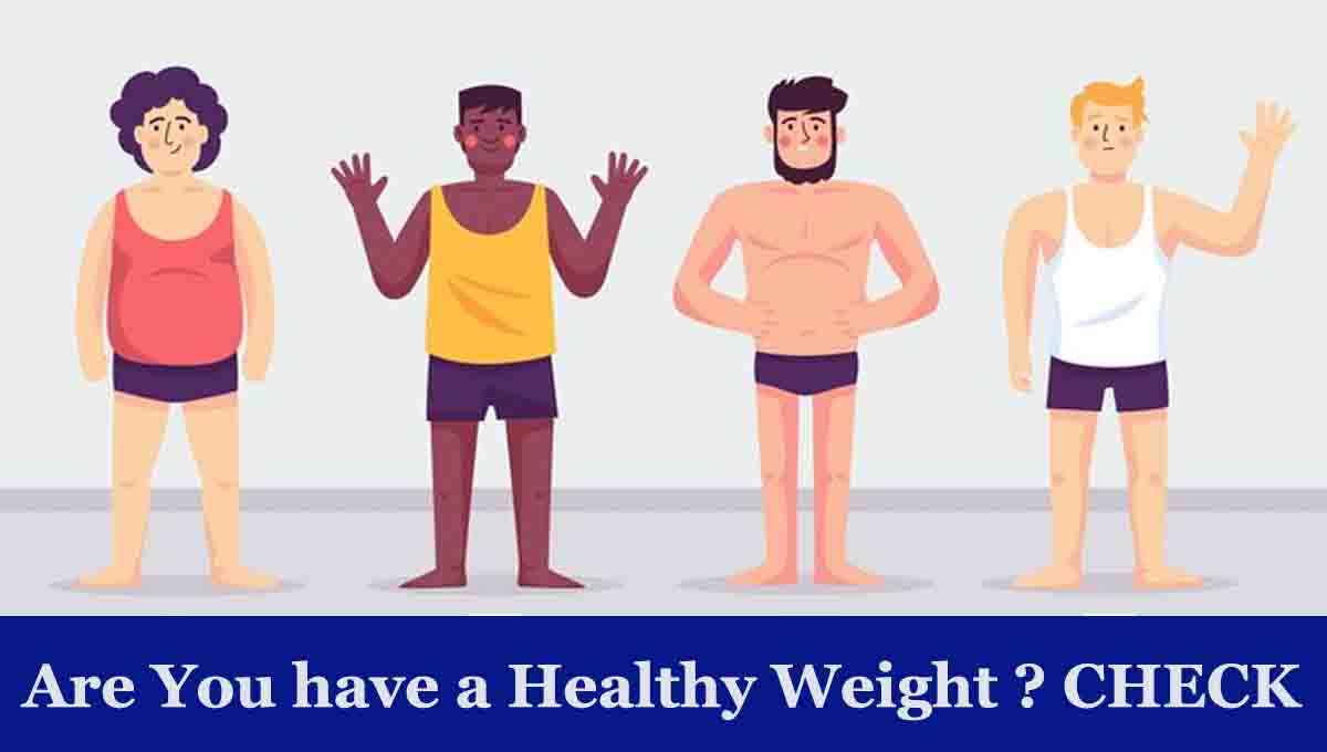 are you have a healthy weight, adult weight calculator