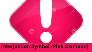 Interjection Symbol (Pink Diamond)