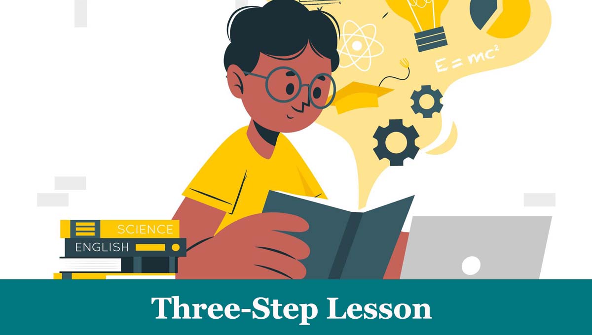 three step lesson