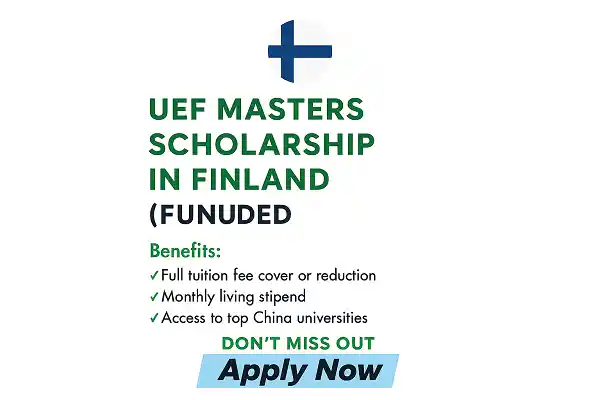 UEF Masters Scholarship 2026 in Finland (Funded)