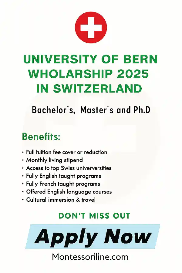 University of Bern Scholarship 2025 in Switzerland (Fully Funded)