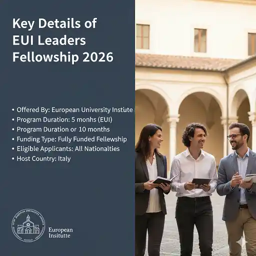 EUI Leaders Fellowship Program 2026 in Italy (Fully Funded)