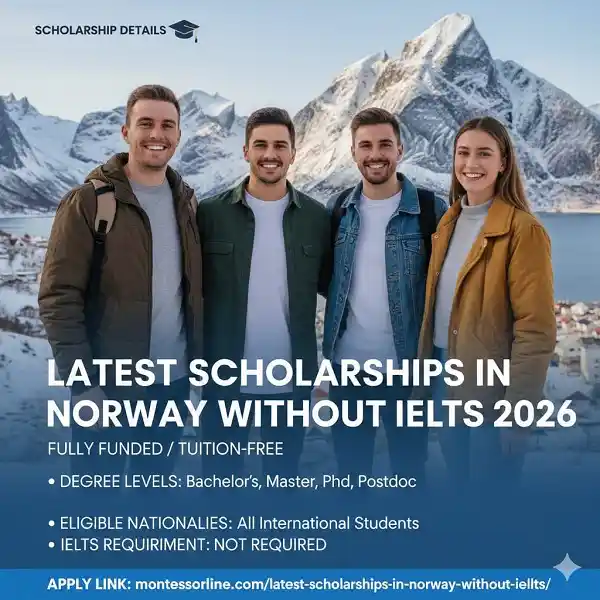 Latest Scholarships in Norway Without IELTS 2026 