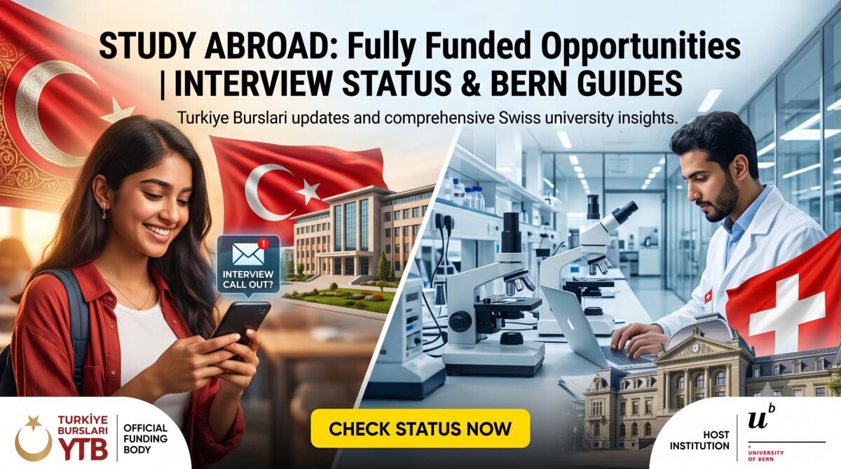 Turkiye Burslari 2026 Interview Call Letter Released How to Check University of Bern Scholarship
